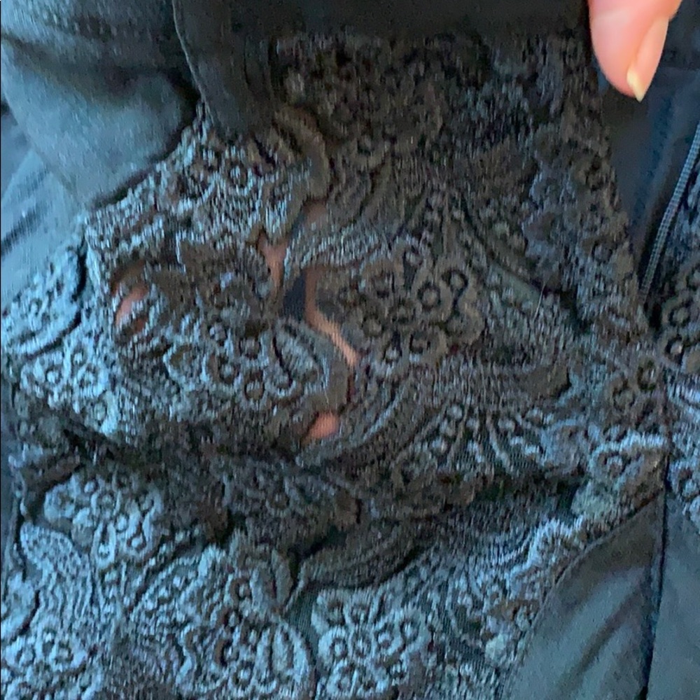 Bebe Black Pants Lace 00 - Picture 3 of 5
